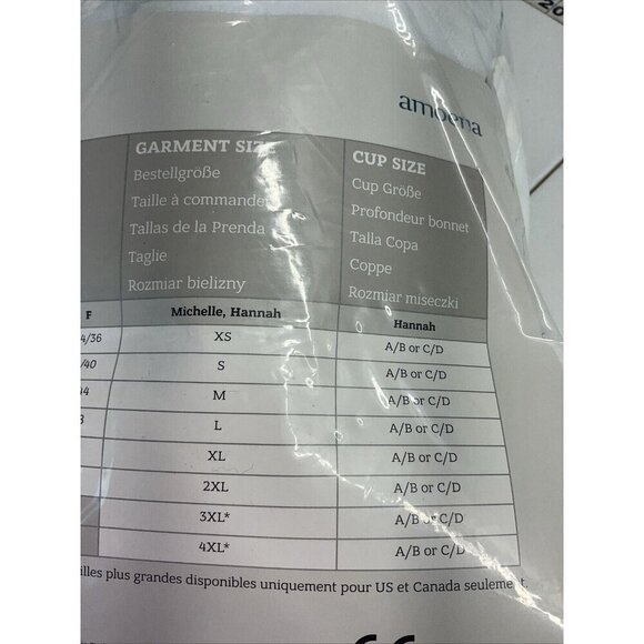 AMOENA Hannah 2860 Post-Surgery Front Close Camisole White XL NWT - Picture 10 of 11